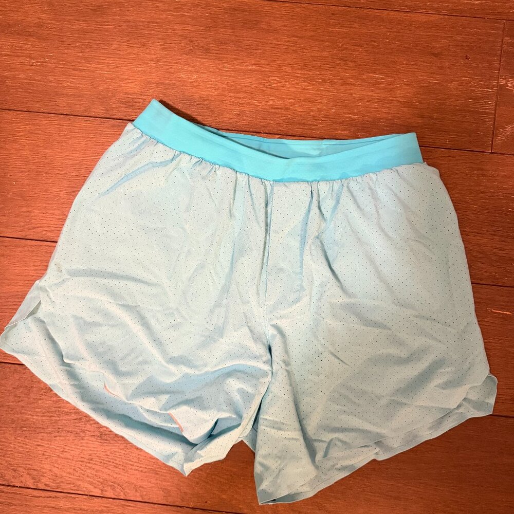 Men's lululemon Fast and Free 6" Lined Shorts - Size Small - Turquoise